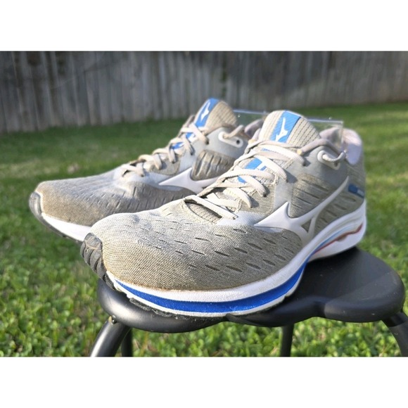 Mizuno Other - Mizuno Wave Rider 24 Running Shoes Lunar Rock-Nimbus Cloud Grey, Men's US 10.5